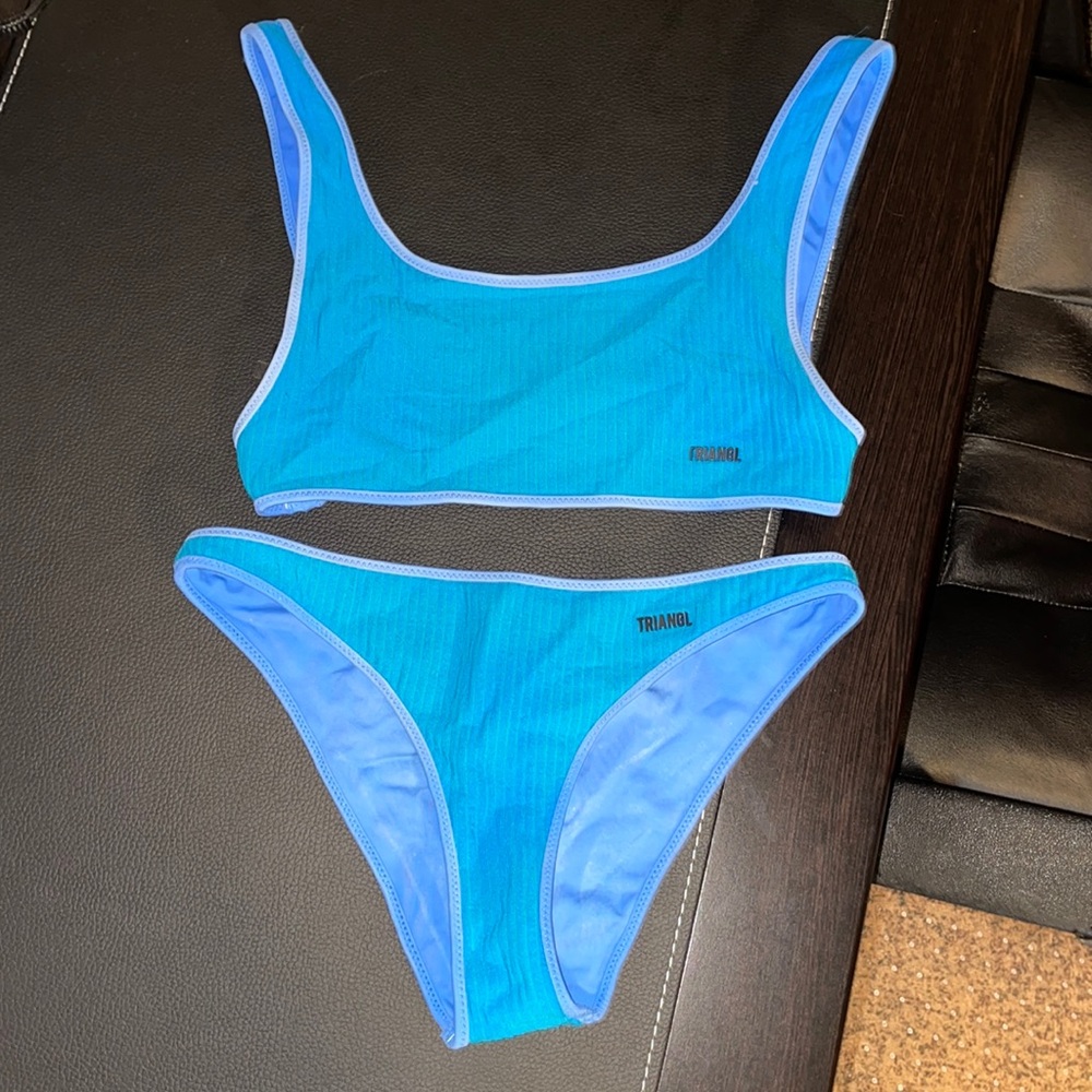 triangl bikini top and bottom